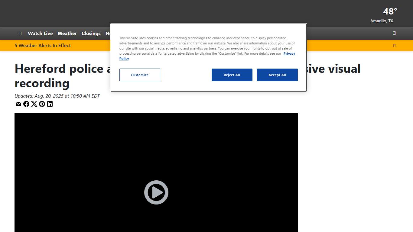 Hereford police arrest chiropractor accused of invasive visual recording