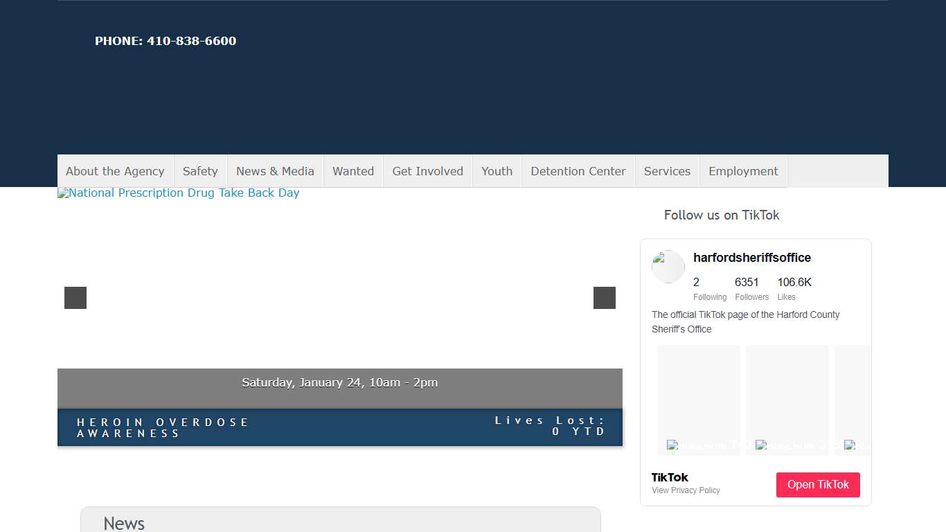 Harford County Sheriff's Office:Harford County Sheriff's Office - With courage, honor and integrity we protect the rights of all citizens