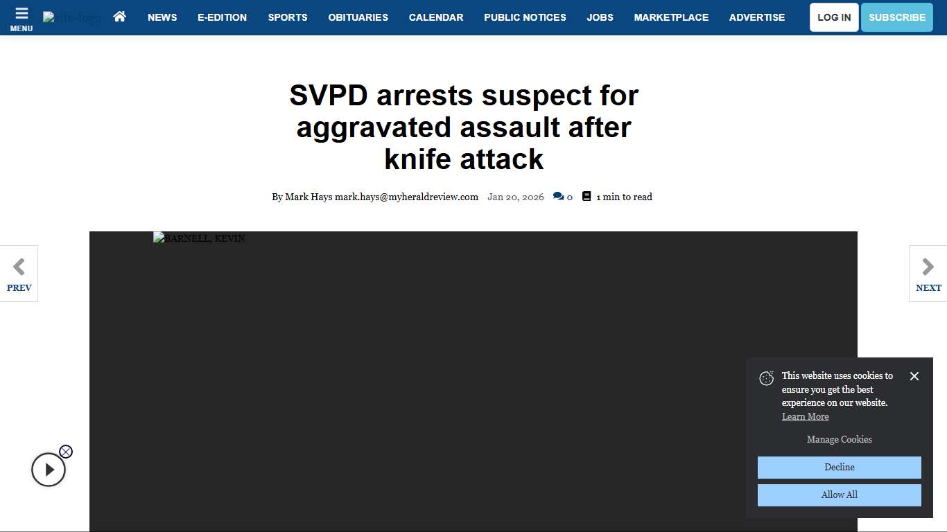 SVPD arrests suspect for aggravated assault after knife attack | Sierra Vista | myheraldreview.com